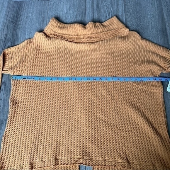 Free People Waffle Knit Surplice Back Top In Canyon Moon Size Extra Small - Picture 7 of 12